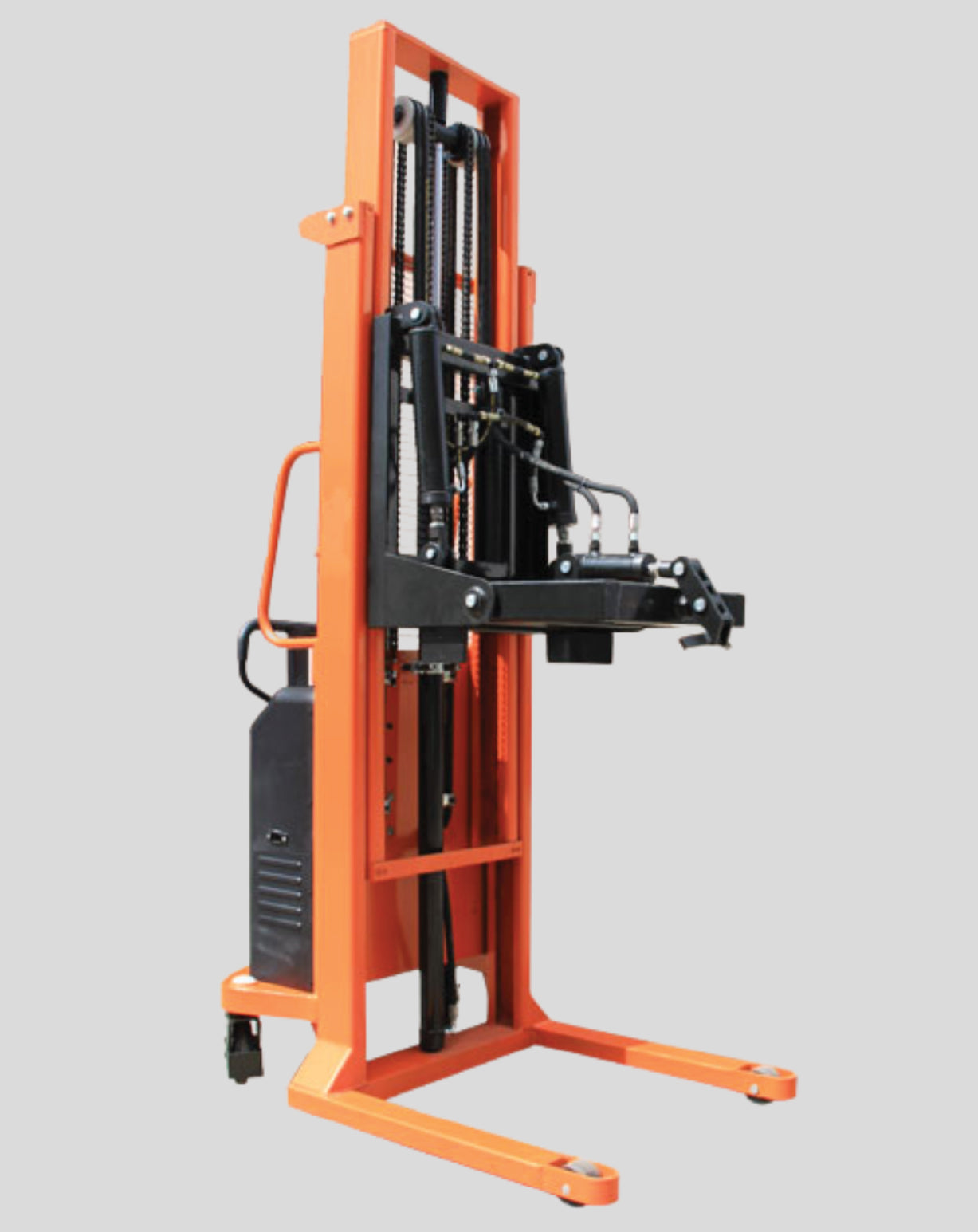 Hydraulic Rotation & Electric Clamping Drum Stacker