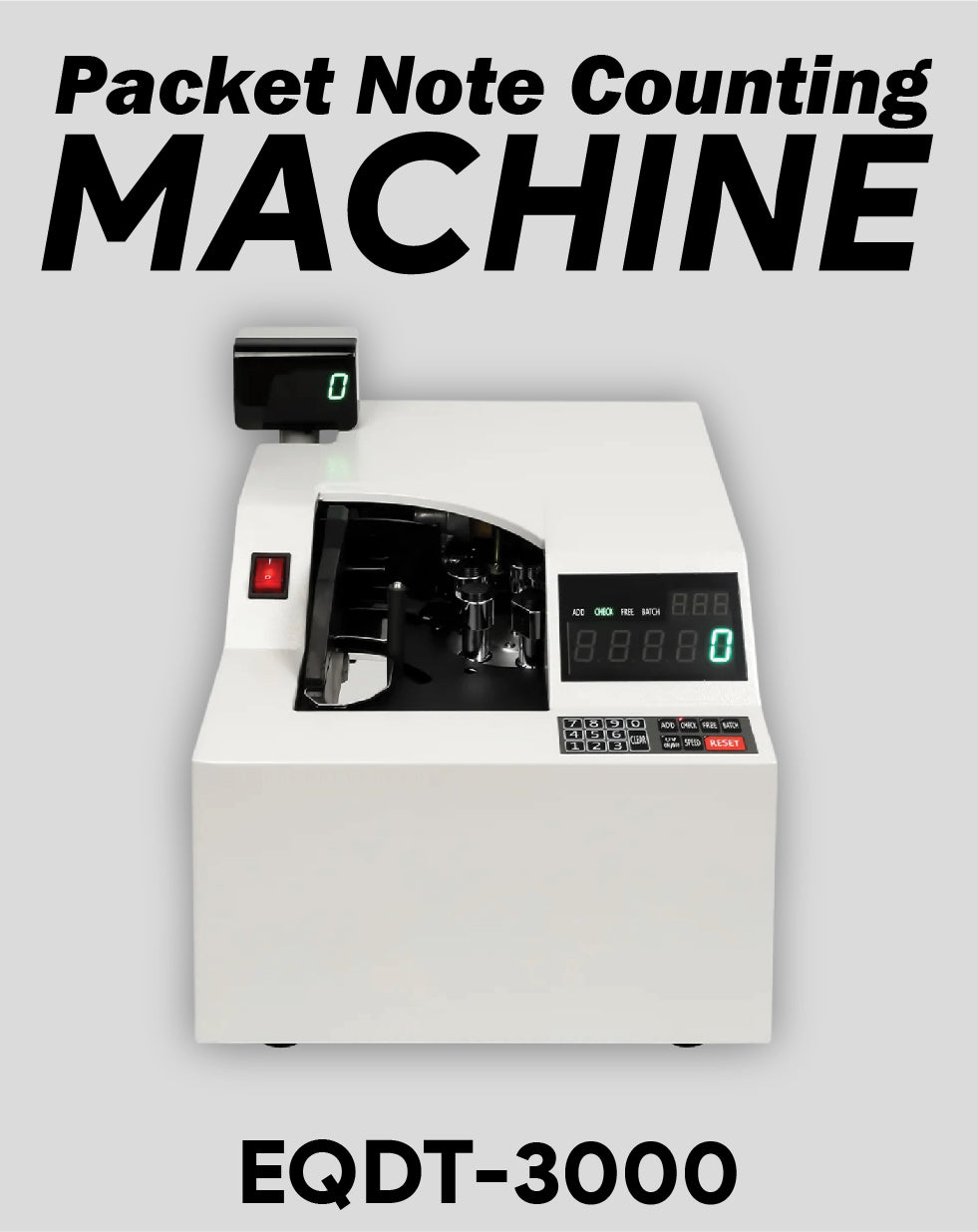 Note Packet Counting Machine EQDT-3000