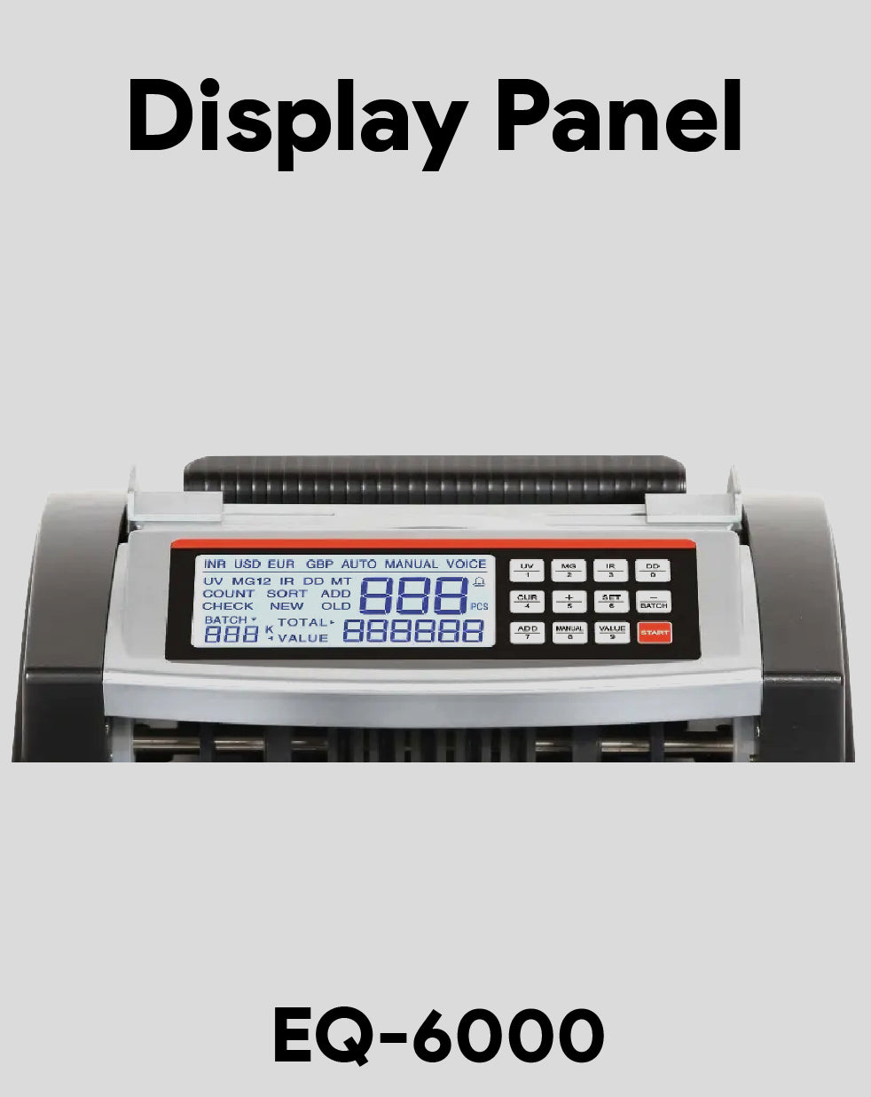Battery Operated Cash Counting Machine EQ-6000