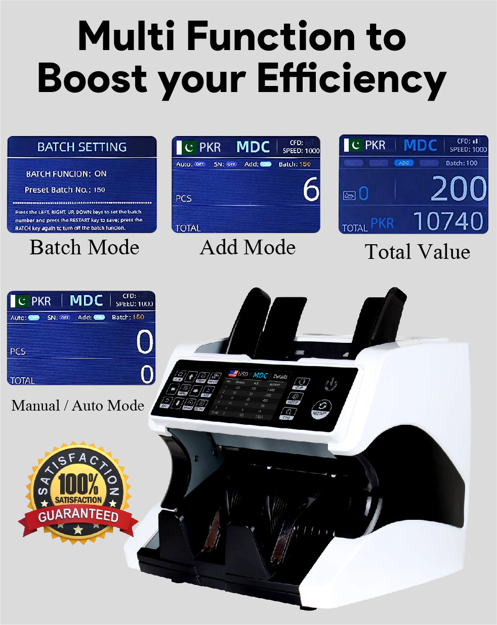 Multi-Currency Value Counting Machine EQ-920