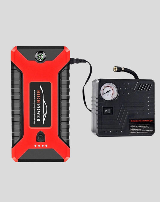 Car Power Jump Starter with Power Bank and Air Compressor