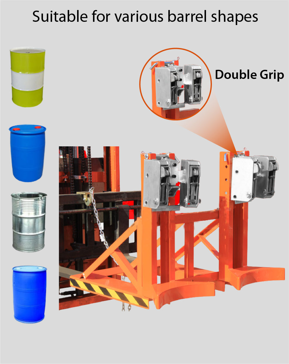 Forklift Extension EQDG-720 (For Double Drum)
