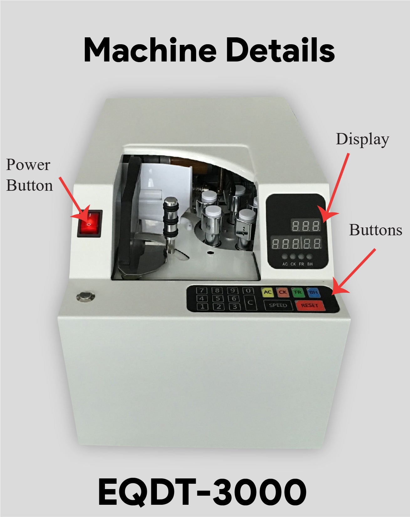 Note Packet Counting Machine EQDT-3000