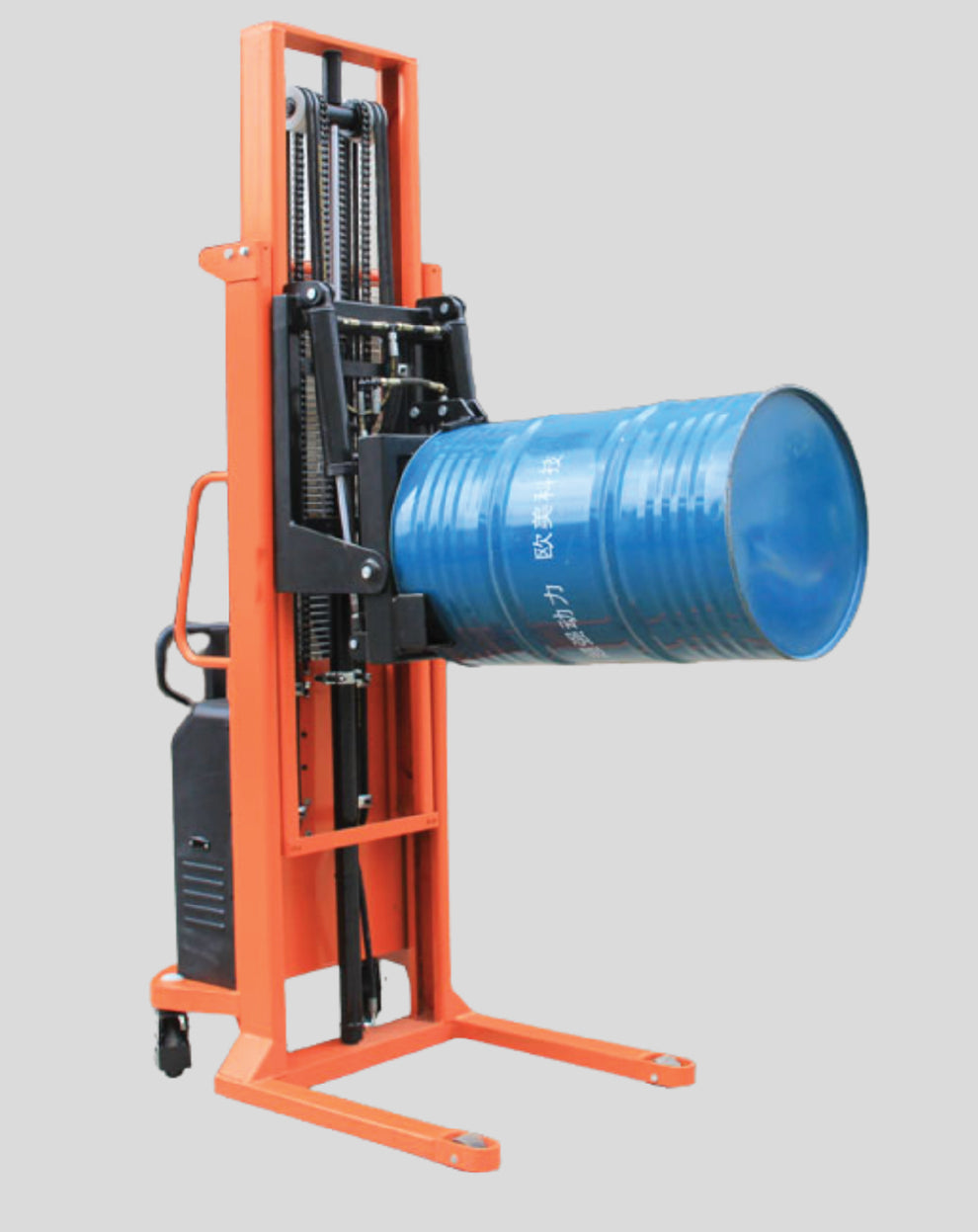 Hydraulic Rotation & Electric Clamping Drum Stacker – EQ Machines