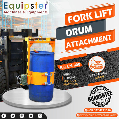 Forklift Drum Attachment. Model EQLM-800