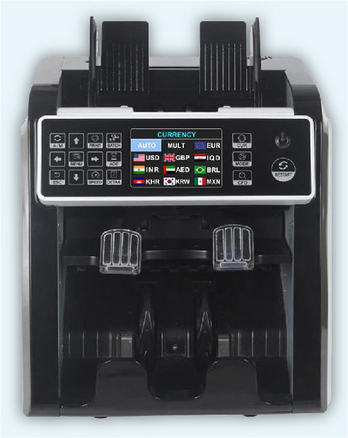 Multi-Currency Value Counting and Sorting Machine EQ-950