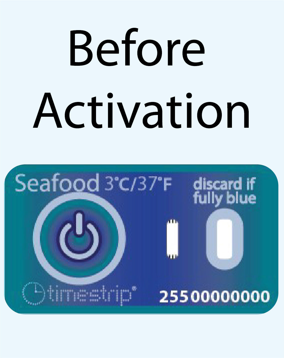 Seafood Temperature Indicator 3°C / 37°F