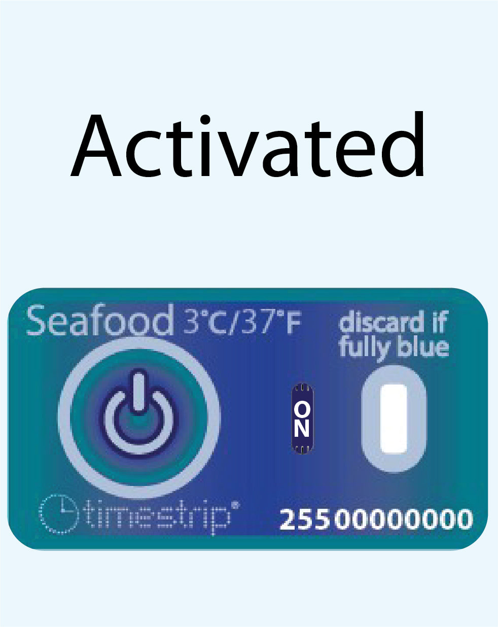 Seafood Temperature Indicator 3°C / 37°F