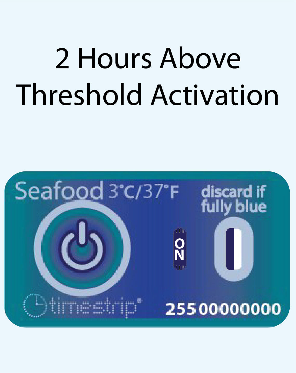 Seafood Temperature Indicator 3°C / 37°F