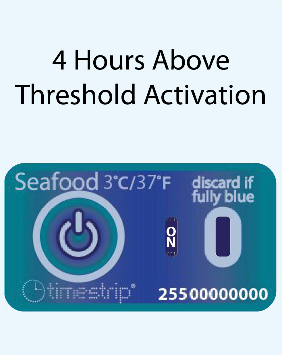 Seafood Temperature Indicator 3°C / 37°F