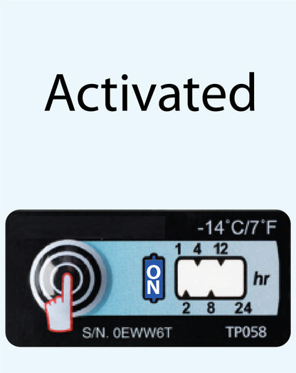 Temperature Indicator Label -14°C / 7°F