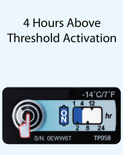 Temperature Indicator Label -14°C / 7°F