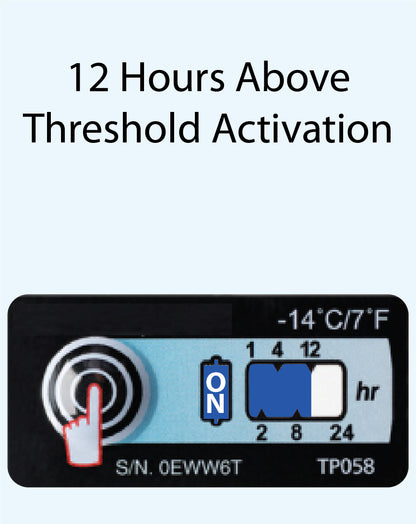 Temperature Indicator Label -14°C / 7°F