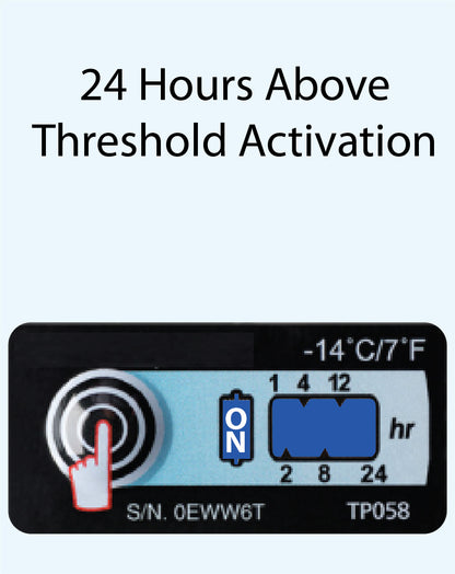 Temperature Indicator Label -14°C / 7°F