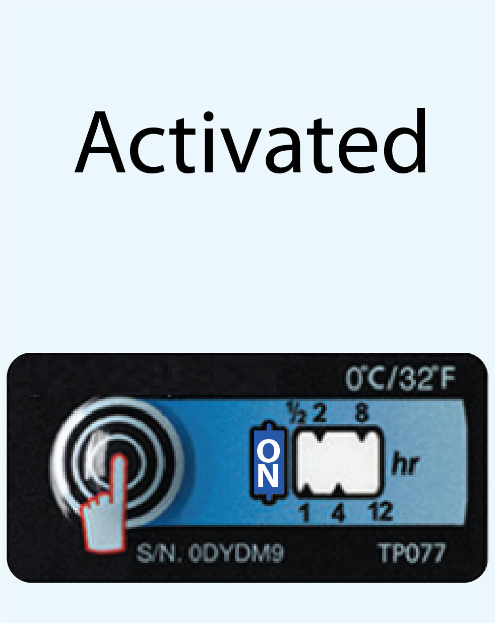 Temperature Indicator Label 0°C / +32°F