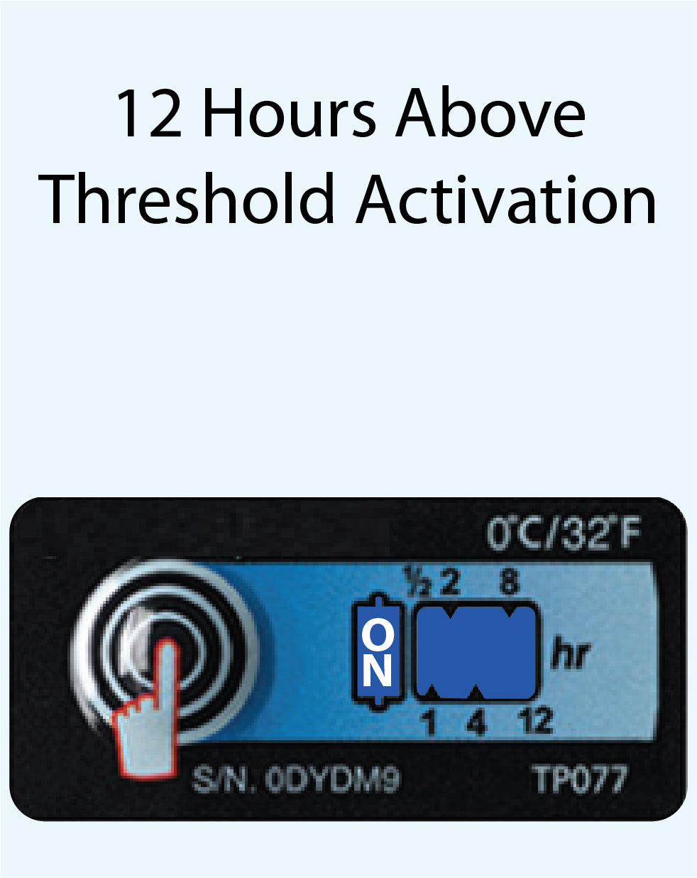 Temperature Indicator Label 0°C / +32°F