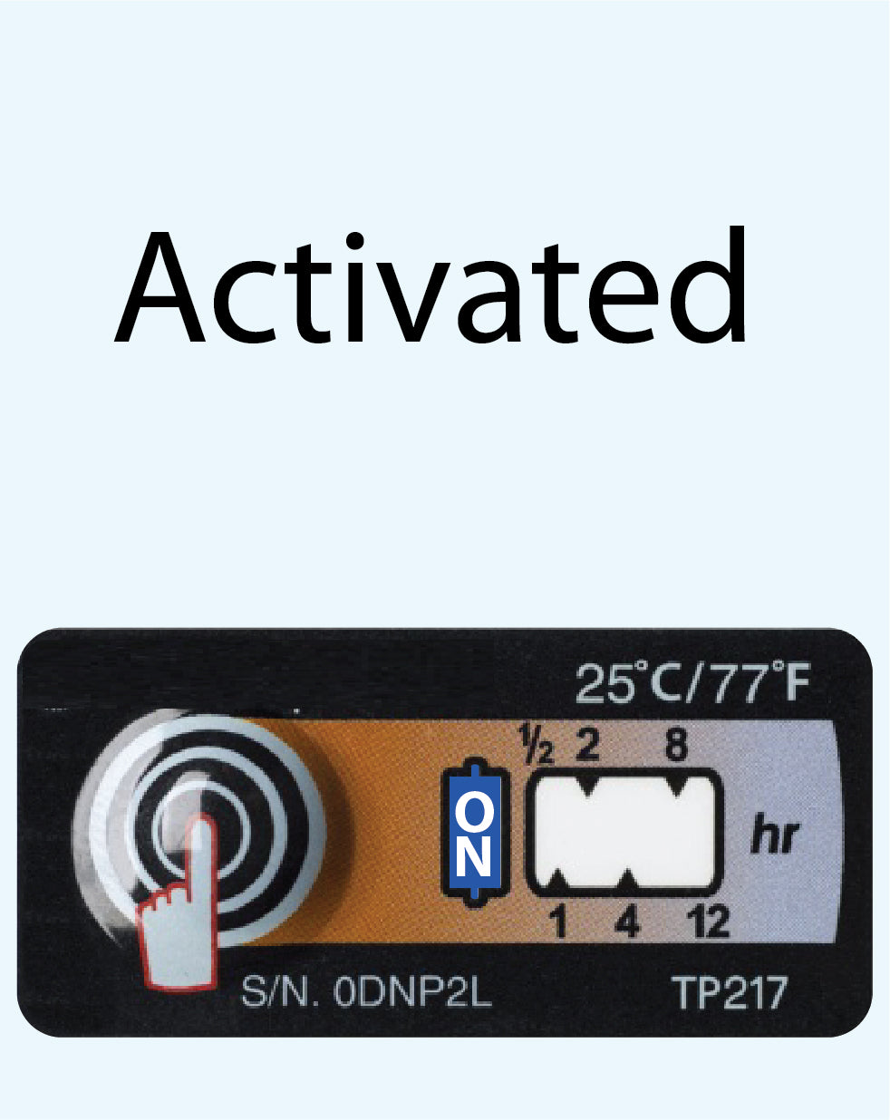 Temperature Indicator Label 25°C / 77°F