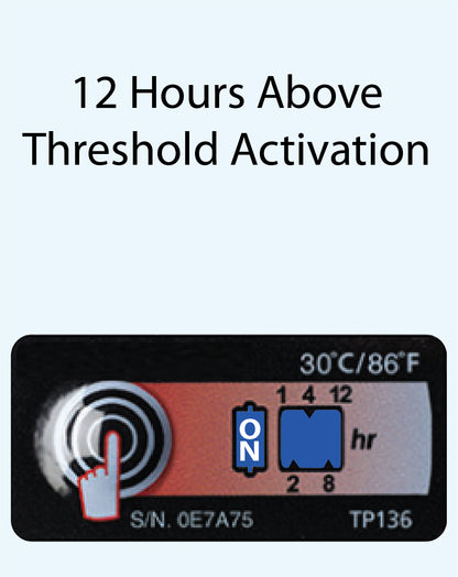 Temperature Indicator Label 30°C / 86°F