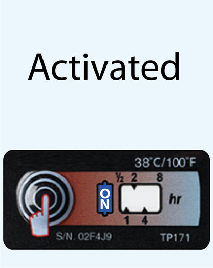 Temperature Indicator Label 38°C / 100°F