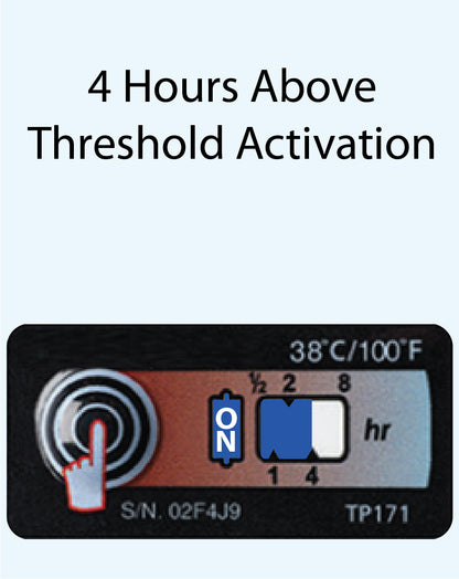 Temperature Indicator Label 38°C / 100°F