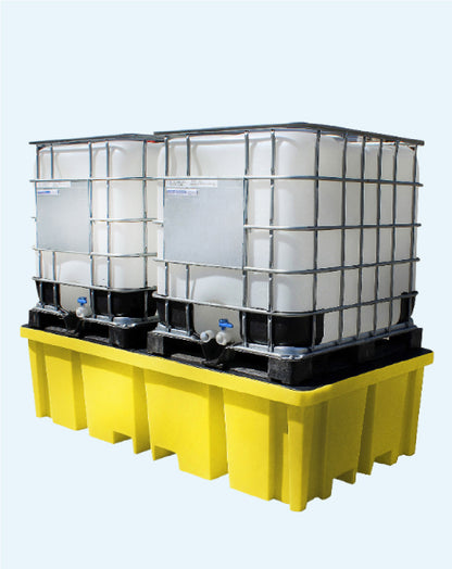 Double IBC Tank Spill Pallet