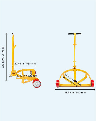 Low Profile Drum Caddy