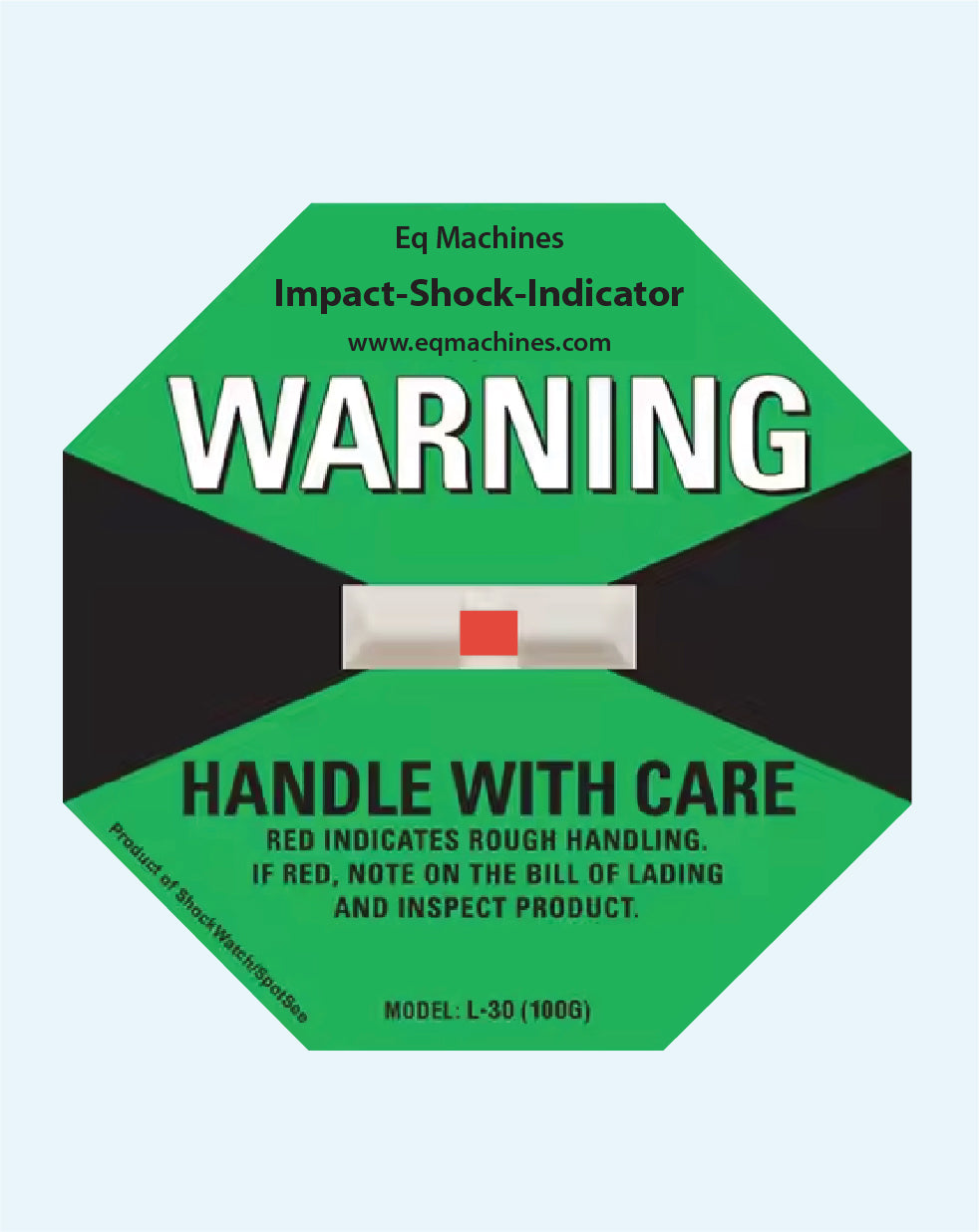 Impact Shock Indicator Label 100g