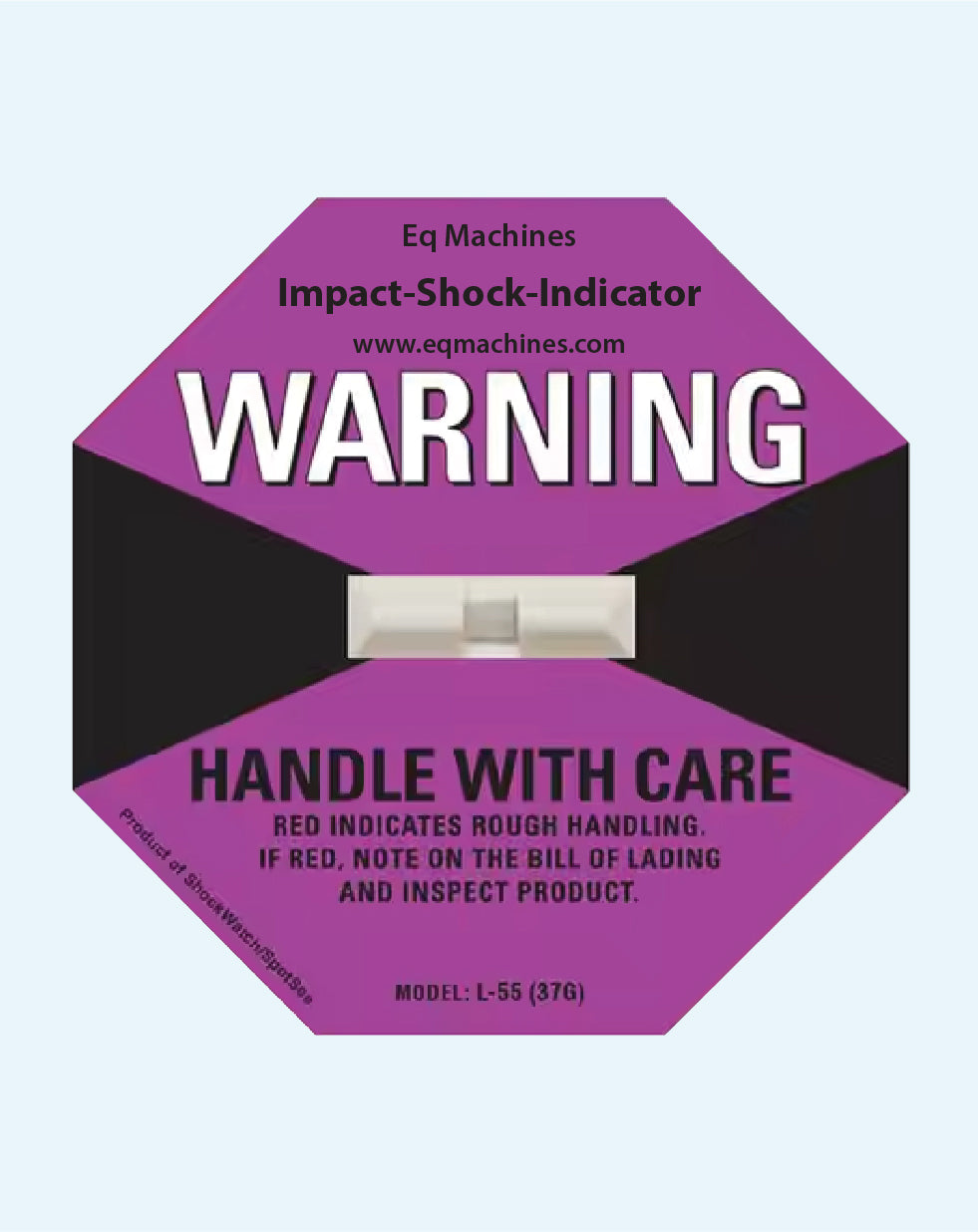 Impact Shock Indicator Label 37g