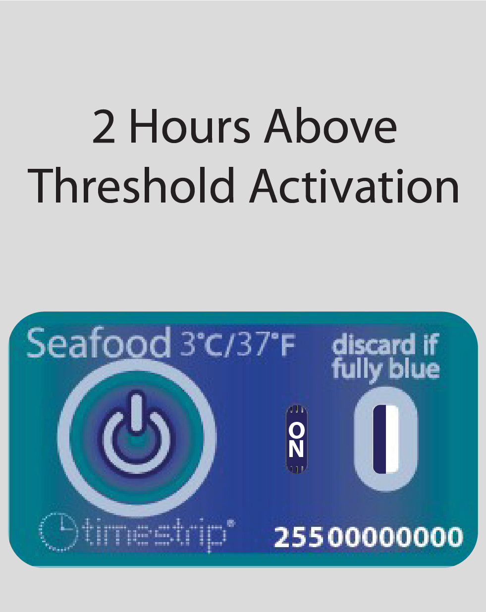 Seafood Temperature Indicator 3°C / 37°F