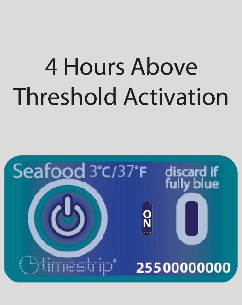 Seafood Temperature Indicator 3°C / 37°F