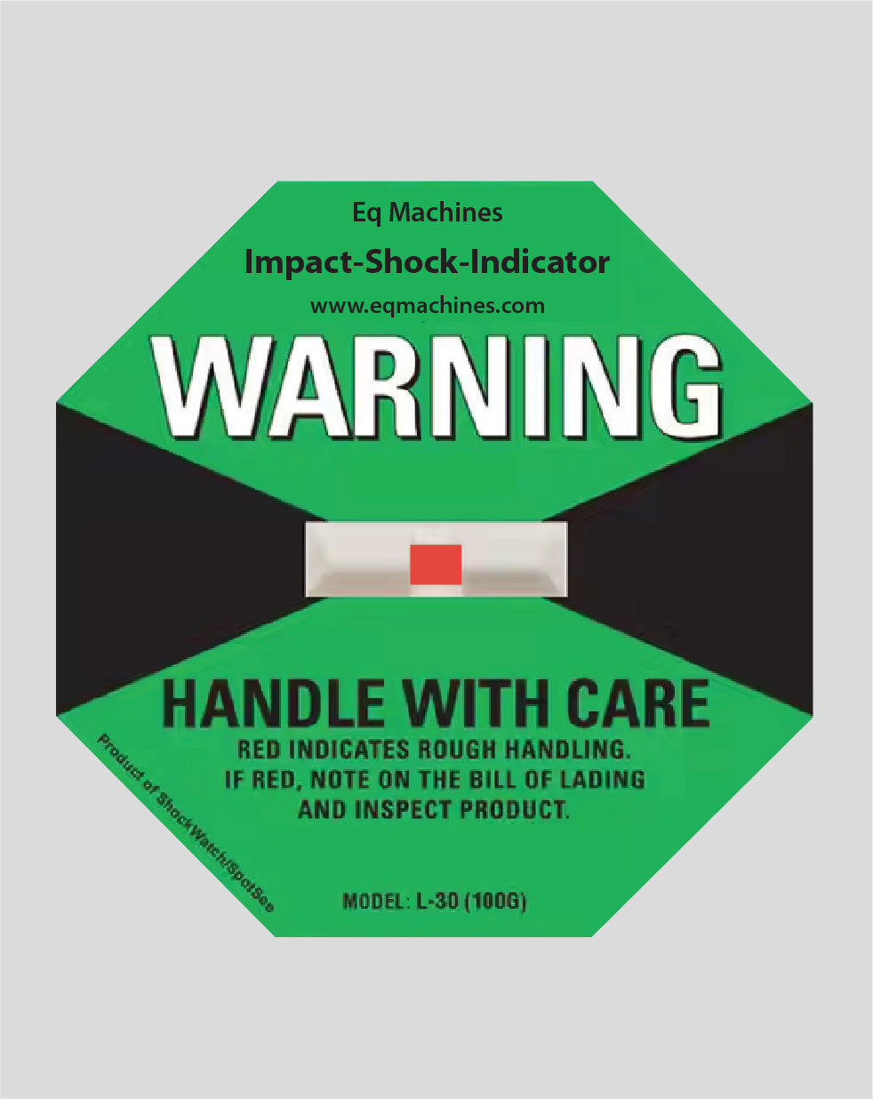 Impact Shock Indicator Label 100g