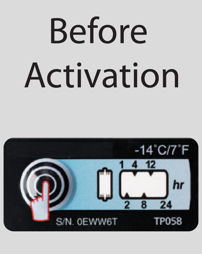 Temperature Indicator Label -14°C / 7°F