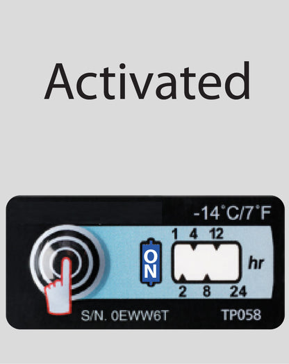 Temperature Indicator Label -14°C / 7°F