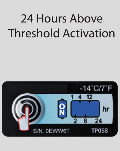 Temperature Indicator Label -14°C / 7°F