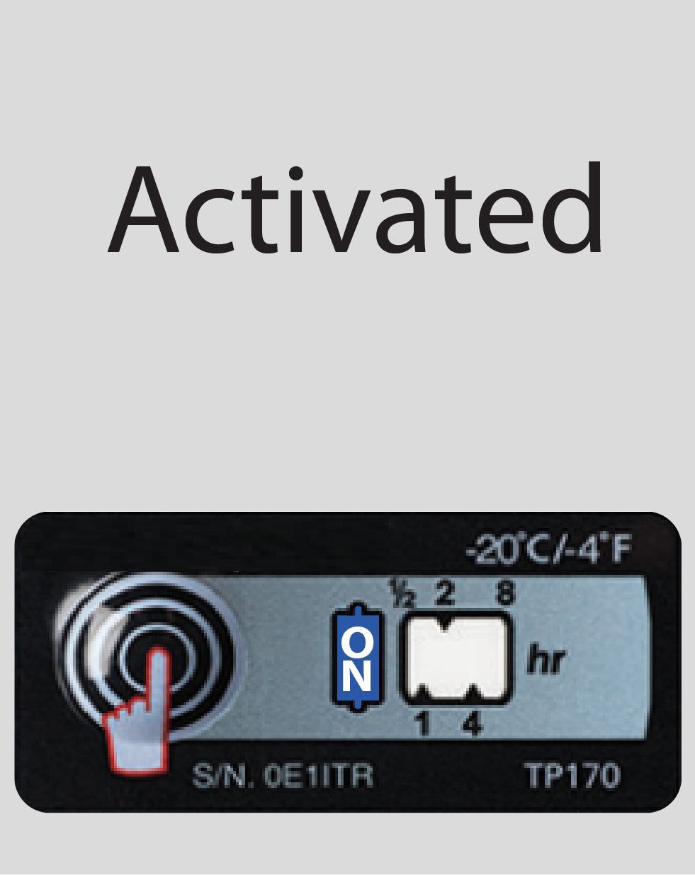 Temperature Indicator Label -20°C / -4°F