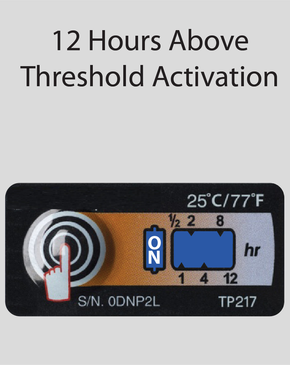 Temperature Indicator Label 25°C / 77°F