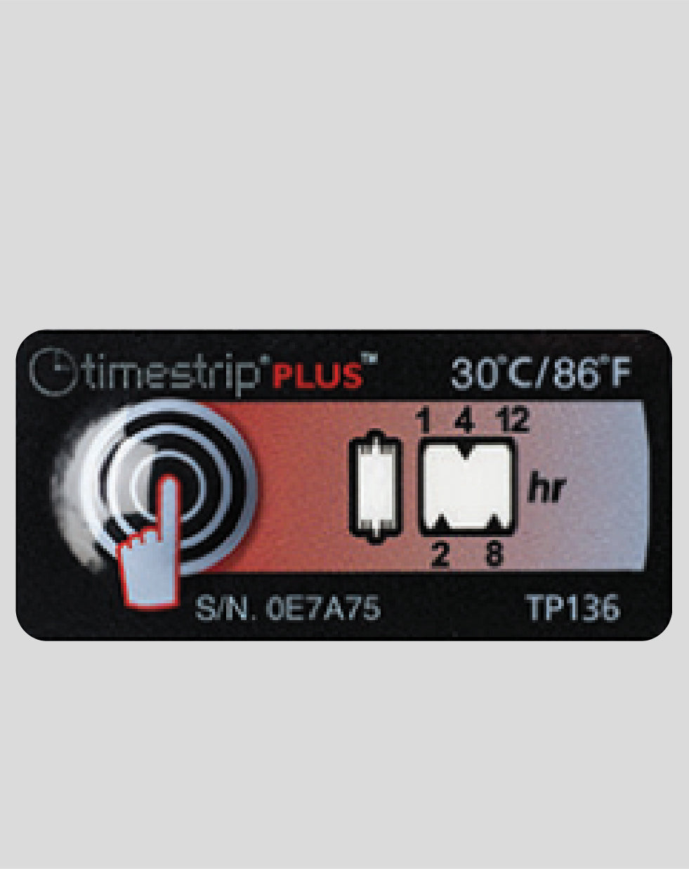 Temperature Indicator Label 30°C / 86°F