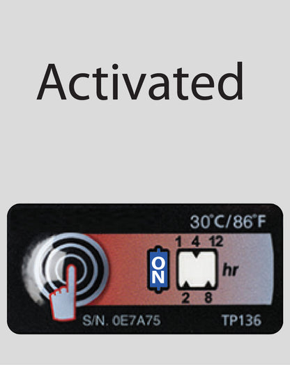 Temperature Indicator Label 30°C / 86°F