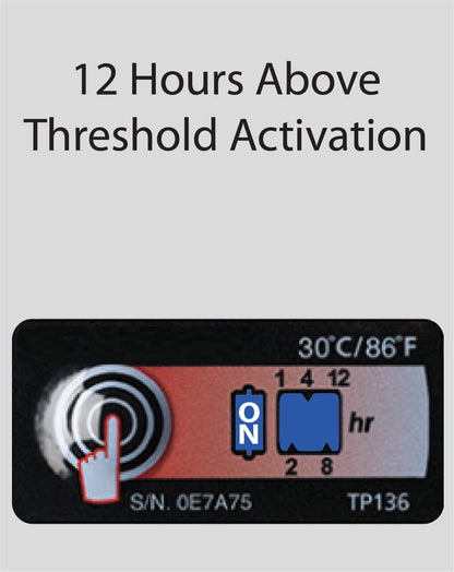 Temperature Indicator Label 30°C / 86°F