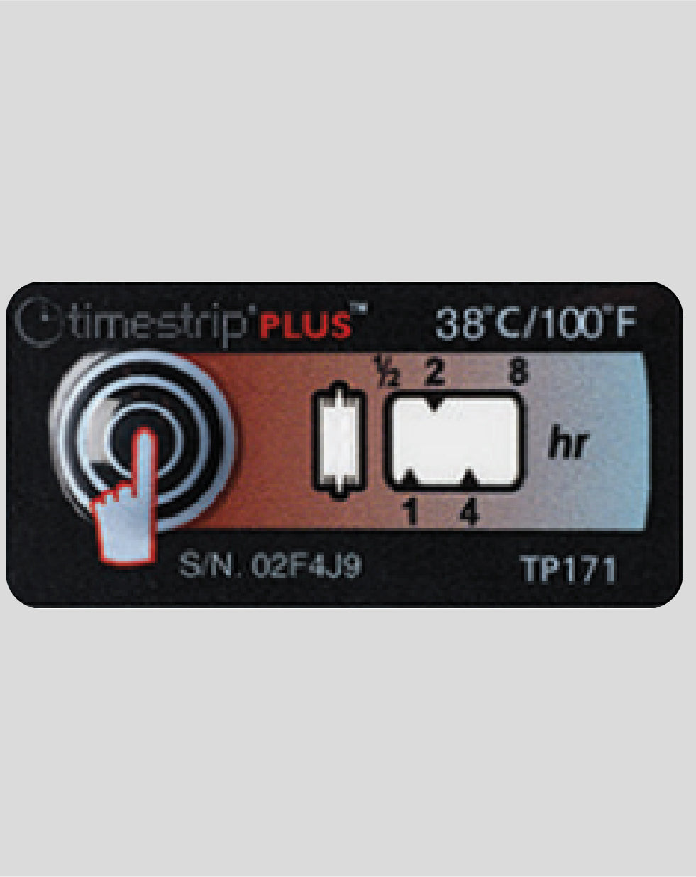 Temperature Indicator Label 38°C / 100°F