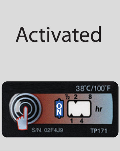 Temperature Indicator Label 38°C / 100°F