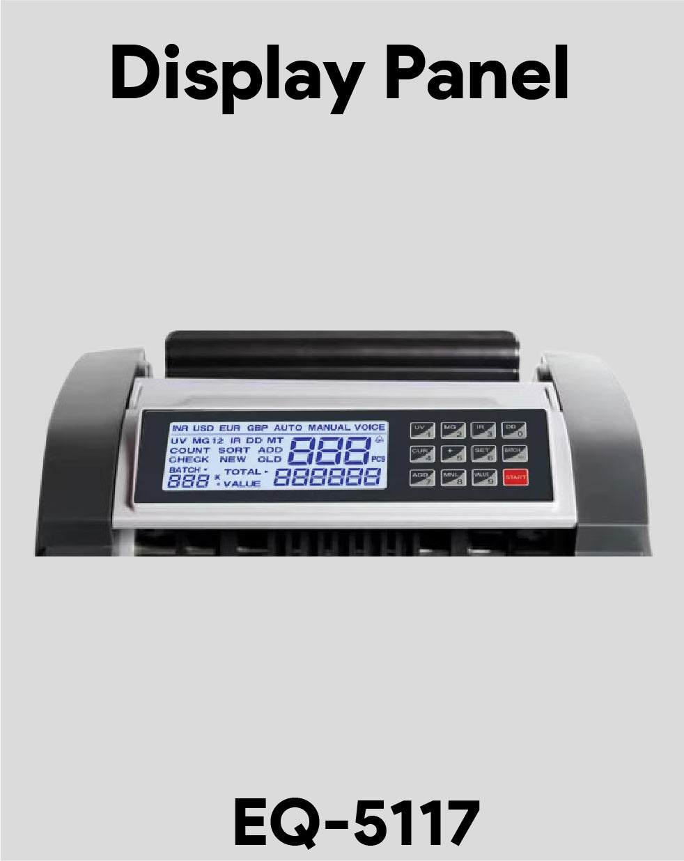 Battery Operated Cash Counting Machine EQ-5117