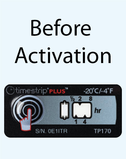 Temperature Indicator Label -20°C / -4°F