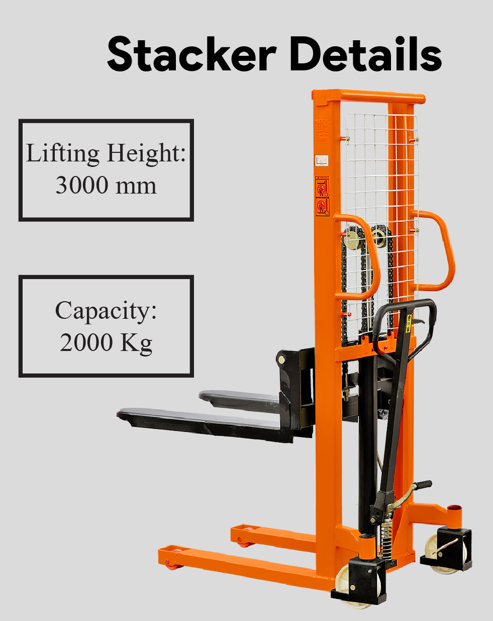 Manual Stacker 1 Ton With 9 Feet Lifting
