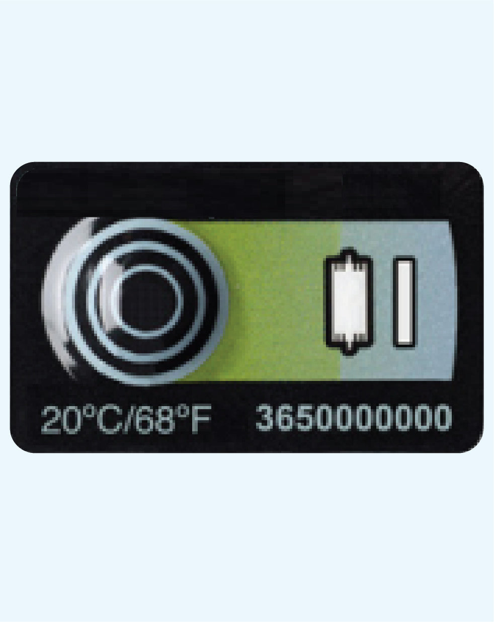 Temperature Indicator Label 20°C / 68°F