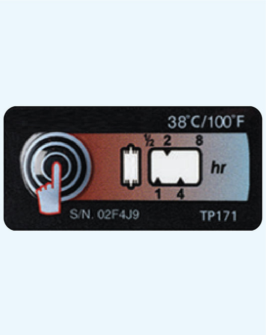 Temperature Indicator Label 38°C / 100°F